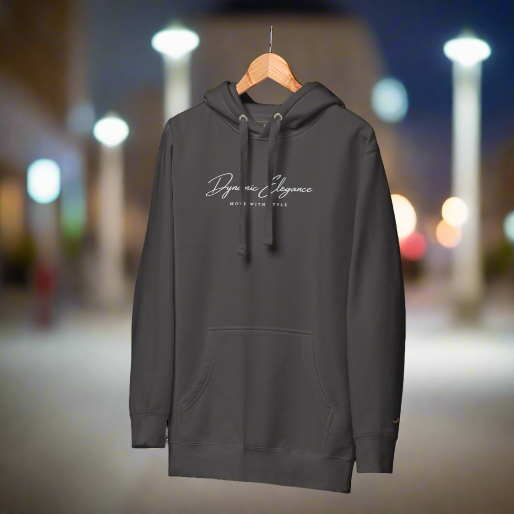 Embroidered Hoodie- Refined Style Modern Comfort Cotton Dynamic Elegance
