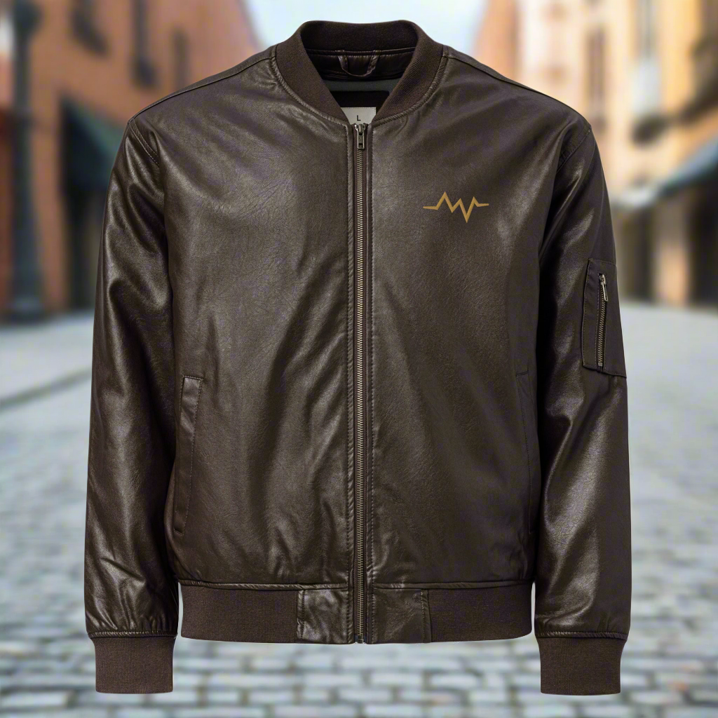 Bomber Jacket- Premium Classic Leather, Soft Modern Refined Look Dynamic Elegance