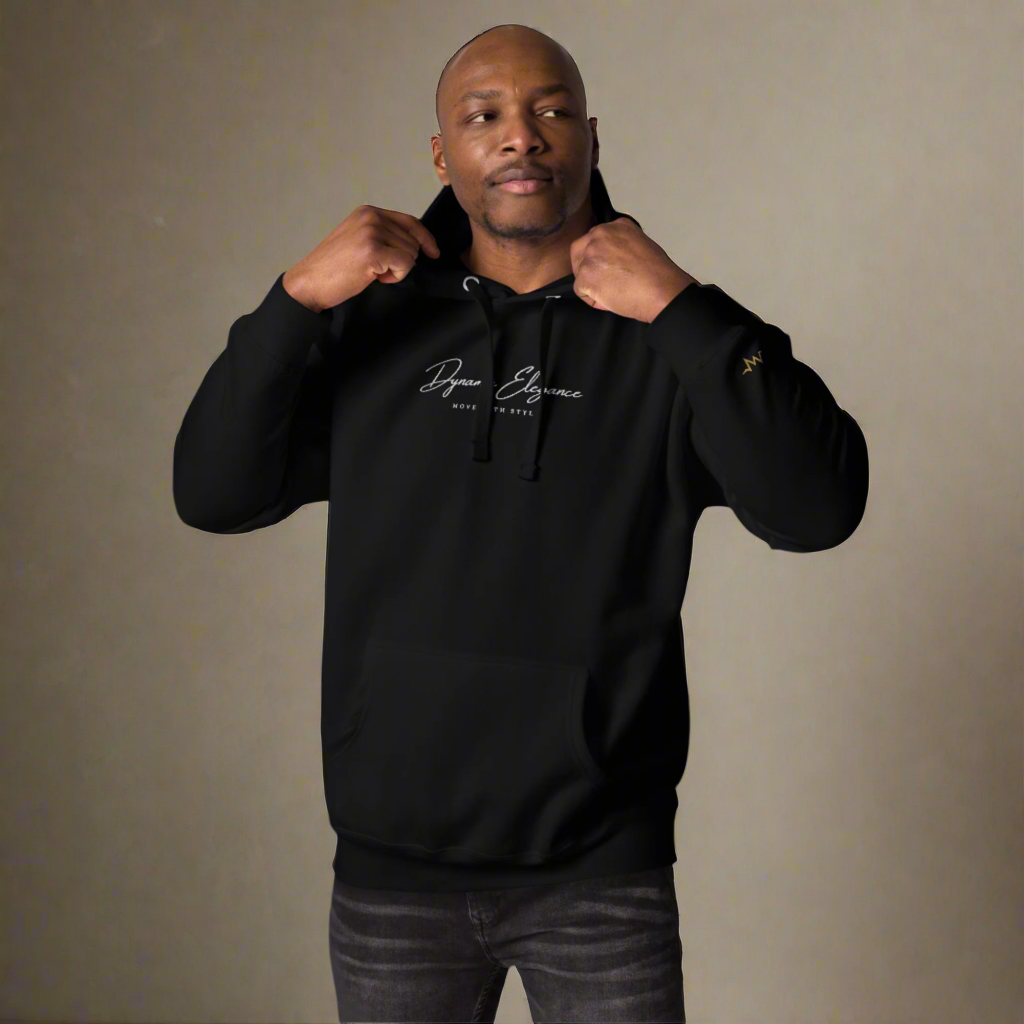 Embroidered Hoodie- Refined Style Modern Comfort Cotton Dynamic Elegance